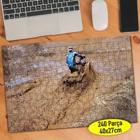 73792951 Zorlu Parkurda ATV ile Safari 240 Parça Puzzle Yapboz