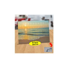741169 Gün Batımında Sahil Kenarı 99 Parça Puzzle Yapboz Tablo