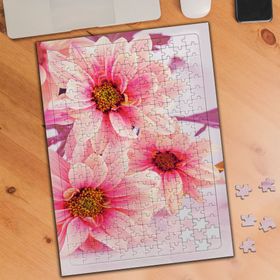 74256571 Güzel Pembe Çiçekler 240 Parça Puzzle Yapboz