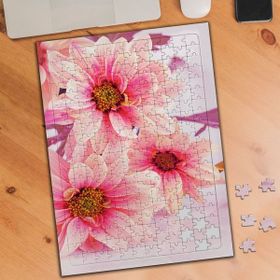 74256571 Güzel Pembe Çiçekler 240 Parça Puzzle Yapboz