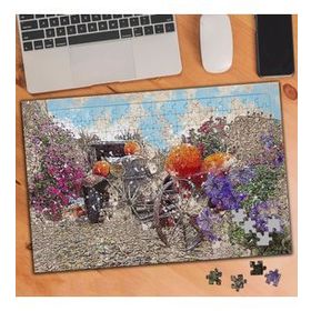 74289 Çiçek Bahçesinde Nostalji Araba 240 Parça Puzzle Yapboz