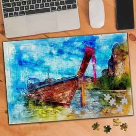 74292 Suluboya Efekti Sandal 240 Parça Puzzle Yapboz