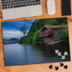 74293 Doğa Manzarası ve Taş Ev 240 Parça Puzzle Yapboz