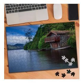 74293 Doğa Manzarası ve Taş Ev 240 Parça Puzzle Yapboz