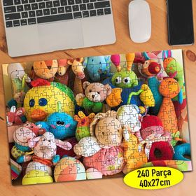 74442850 Sevimli Karışık Oyuncaklar 240 Parça Puzzle Yapboz