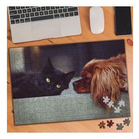 74514 Sevimli Dost Kedi Köpek 240 Parça Puzzle Yapboz