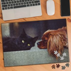 74514 Sevimli Dost Kedi Köpek 240 Parça Puzzle Yapboz