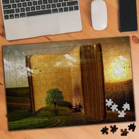 74534 Yeşil Alanda Dev Kitap 240 Parça Puzzle Yapboz
