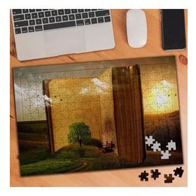 74534 Yeşil Alanda Dev Kitap 240 Parça Puzzle Yapboz