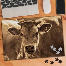 74548 Sevimli İnek Retro 240 Parça Puzzle Yapboz