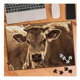 74548 Sevimli İnek Retro 240 Parça Puzzle Yapboz