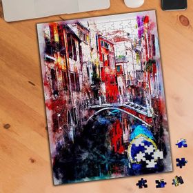 74552 Sanatsal Rengarenk Venedik Evleri 240 Parça Puzzle Yapboz