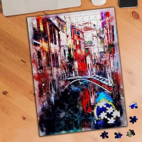 74552 Sanatsal Rengarenk Venedik Evleri 240 Parça Puzzle Yapboz