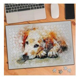 74553 Suluboya Efekti Sevimli Köpek 240 Parça Puzzle Yapboz