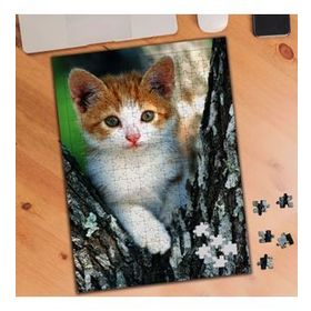 74558 Ağaçtaki Sevimli Yavru Kedi 240 Parça Puzzle Yapboz
