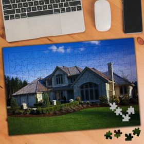 74565 Lüks Ev Bahçeli Villa 240 Parça Puzzle Yapboz