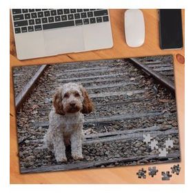 74571 Tren Raylarındaki Köpek 240 Parça Puzzle Yapboz