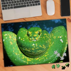 74574 Yeşil ve Sarı Renkli Yılan 240 Parça Puzzle Yapboz