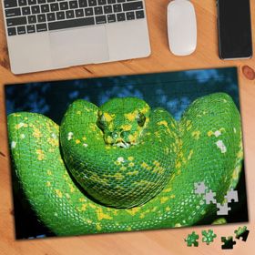 74574 Yeşil ve Sarı Renkli Yılan 240 Parça Puzzle Yapboz