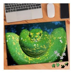 74574 Yeşil ve Sarı Renkli Yılan 240 Parça Puzzle Yapboz