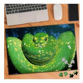 74574 Yeşil ve Sarı Renkli Yılan 240 Parça Puzzle Yapboz