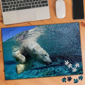 74576 Yüzen Sevimli Kutup Ayısı 240 Parça Puzzle Yapboz