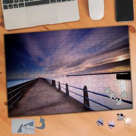 746 Deniz İskelesi Gün Batımı 240 Parça Puzzle Yapboz Tablo