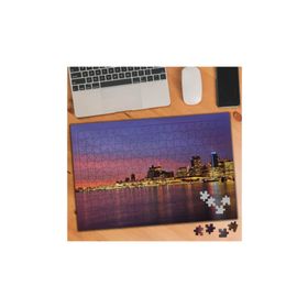 74610 Kızıl Gökyüzü ve Şehir Manzarası 240 Parça Puzzle Yapboz