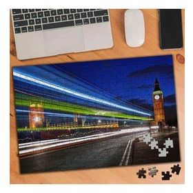 74617 Saat Kulesi Işık Dalga Görüntüsü 240 Parça Puzzle Yapboz