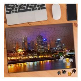 74622 Sisli Bir Gece Şehir Manzarası 240 Parça Puzzle Yapboz