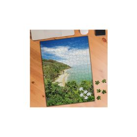 74628 Yeşil Ağaçlar ve Deniz Manzarası 240 Parça Puzzle Yapboz