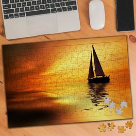 74688 Gün Batımında Denizde Tekne 240 Parça Puzzle Yapboz