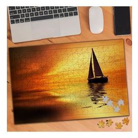74688 Gün Batımında Denizde Tekne 240 Parça Puzzle Yapboz