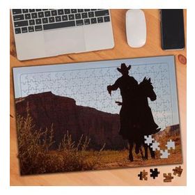 74697 Kırsal Alan ve At Üzerinde Kovboy 240 Parça Puzzle Yapboz