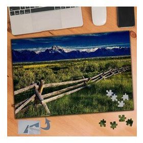 747 Çit Çimenler Gökyüzü 240 Parça Puzzle Yapboz Tablo