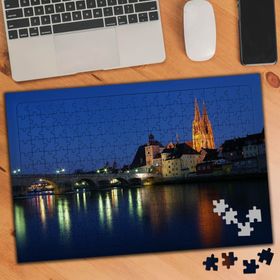 74709 Mimari Taş Köprü Mavi Deniz 240 Parça Puzzle Yapboz