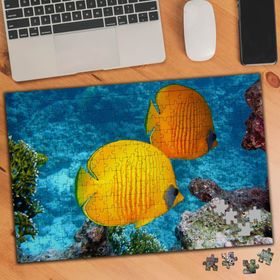 74710 Okyanusta Sarı Renkte Balıklar 240 Parça Puzzle Yapboz
