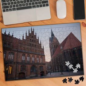 74715 Saat Kulesi Mimari Evler 240 Parça Puzzle Yapboz