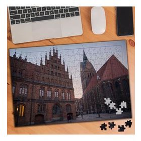 74715 Saat Kulesi Mimari Evler 240 Parça Puzzle Yapboz