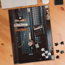 74758 Nostalji Radyo ve Saat Fotoğrafı 240 Parça Puzzle Yapboz