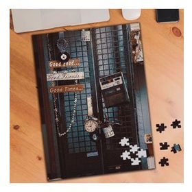 74758 Nostalji Radyo ve Saat Fotoğrafı 240 Parça Puzzle Yapboz