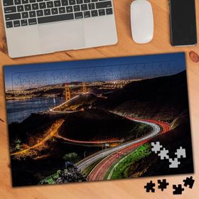 74772 Gün Batımı Şehrin Akşam Görüntüsü 240 Parça Puzzle Yapboz