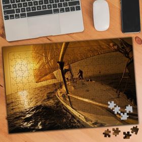 74801 Yelkenli Tekne ve Deniz Manzarası 240 Parça Puzzle Yapboz