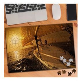 74801 Yelkenli Tekne ve Deniz Manzarası 240 Parça Puzzle Yapboz