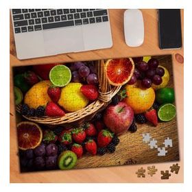 74835 Meyve Dolu Sepet Fotoğrafı 240 Parça Puzzle Yapboz