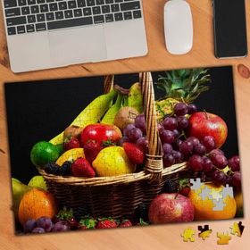 74844 Tropikal Meyve Sepeti Fotoğrafı 240 Parça Puzzle Yapboz