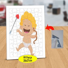 74855130 Aşk Tanrısı Bebek Eros 99 Parça Puzzle Yapboz Tablo