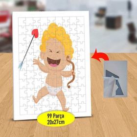 74855130 Aşk Tanrısı Bebek Eros 99 Parça Puzzle Yapboz Tablo