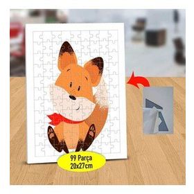 7485593 Sevimli Oturan Tilki 99 Parça Puzzle Yapboz Tablo