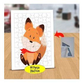 7485593 Sevimli Oturan Tilki 99 Parça Puzzle Yapboz Tablo